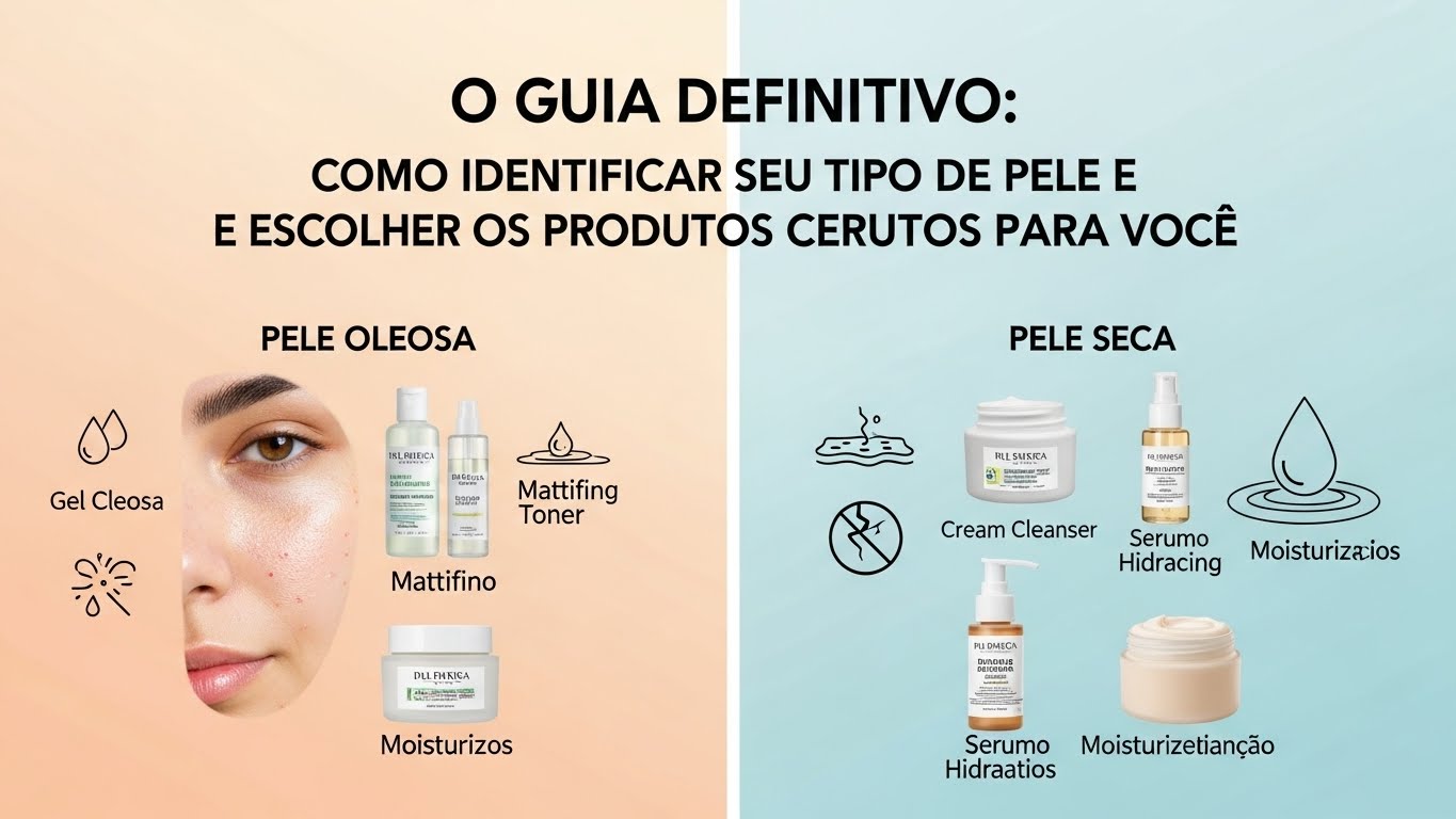 Guia Definitivo: Como Identificar seu Tipo de Pele e Escolher os Produtos Certos de Skincare