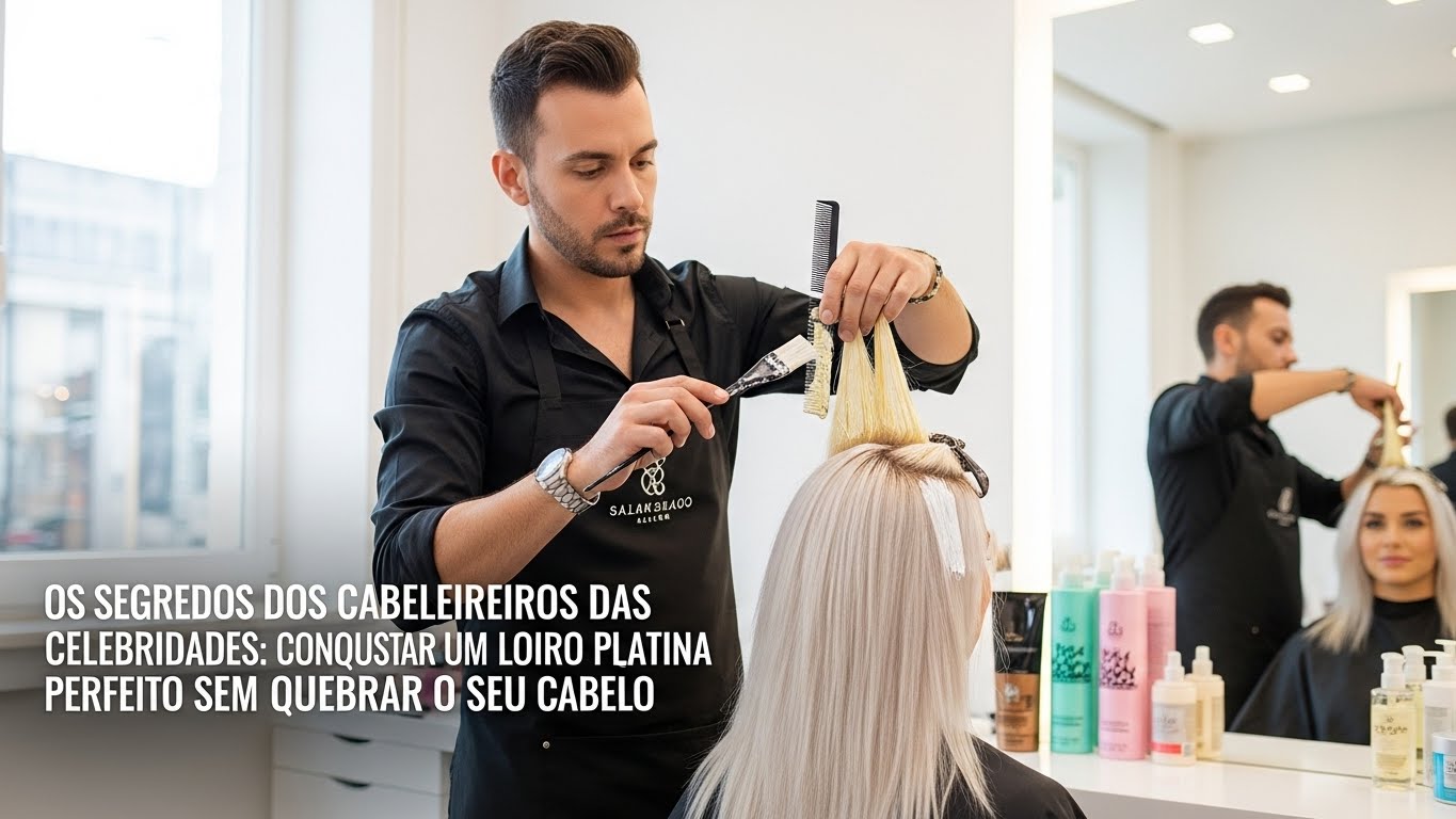 Os Segredos dos Cabeleireiros das Estrelas: Como Conseguir um Loiro Platinado Perfeito Sem Quebrar o Cabelo