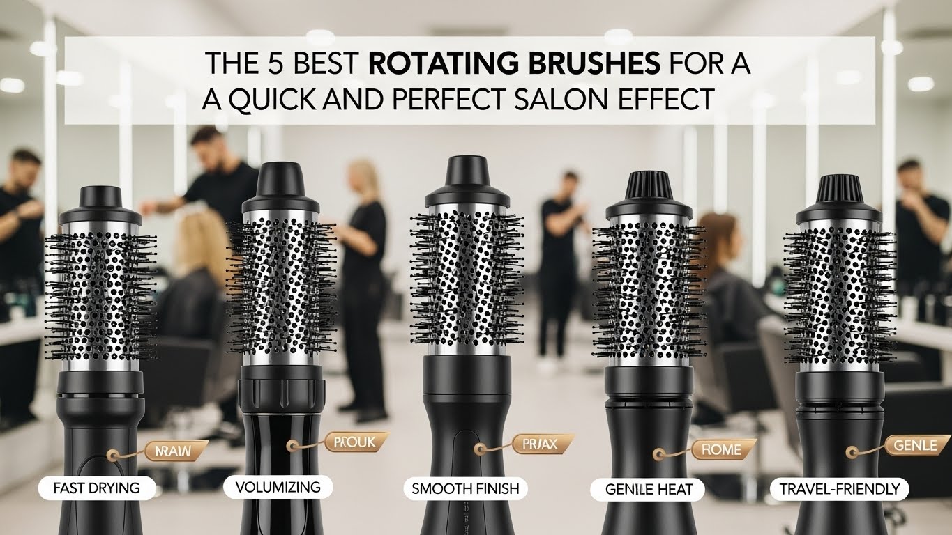 As 5 Melhores Escovas Rotativas para um Efeito Salão Rápido e Perfeito