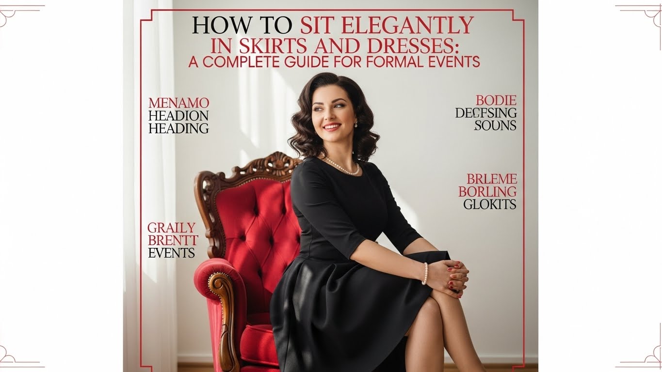 Como Sentar com Elegância em Saias e Vestidos: Guia Completo para Eventos Formais