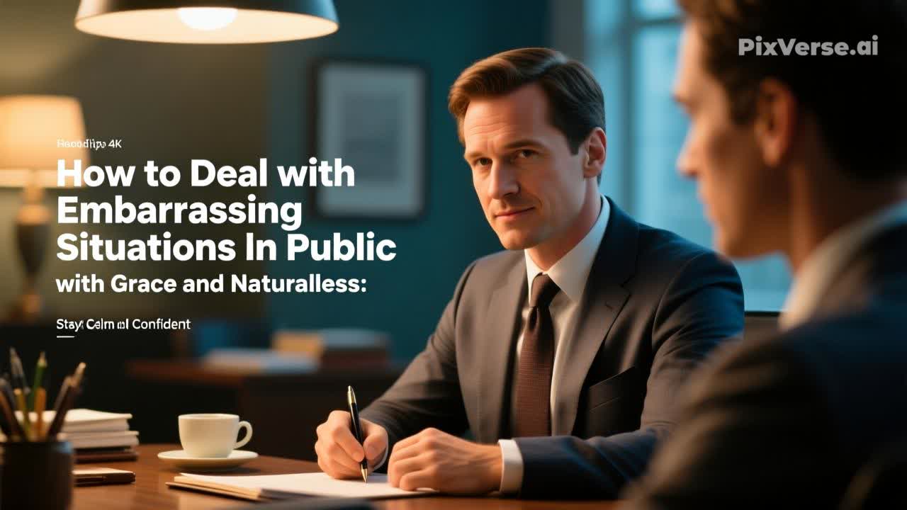 Como Lidar com Situações Embaraçosas em Público com Classe e Naturalidade: Dicas Práticas para Manter a Calma e a Confiança