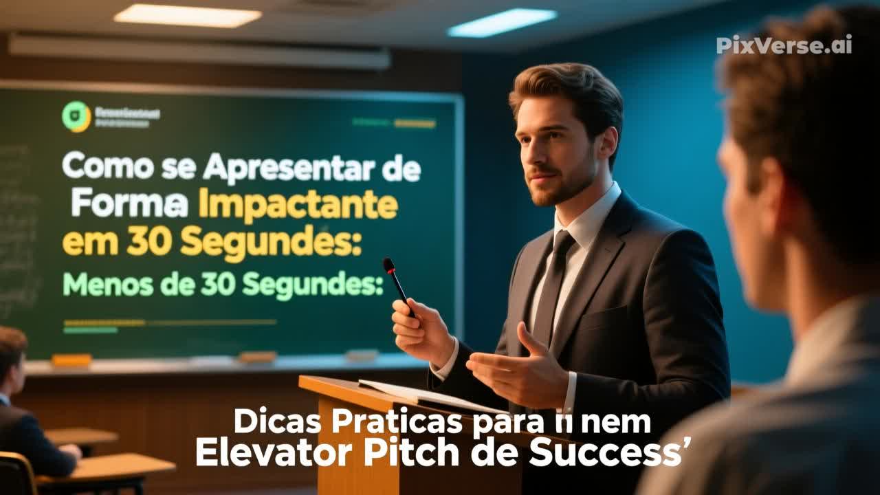 Como se Apresentar de Forma Impactante em Menos de 30 Segundos: Dicas Práticas para um Elevator Pitch de Sucesso
